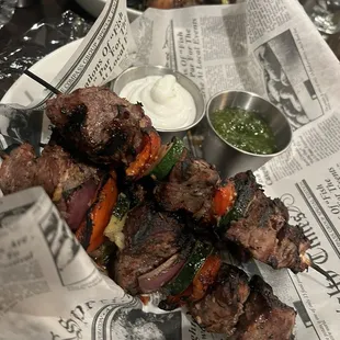 Sirloin kabobs