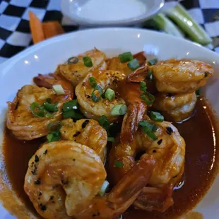 Buffalo shrimp joey style