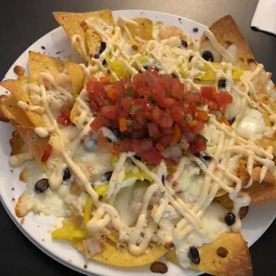 Seafood nachos