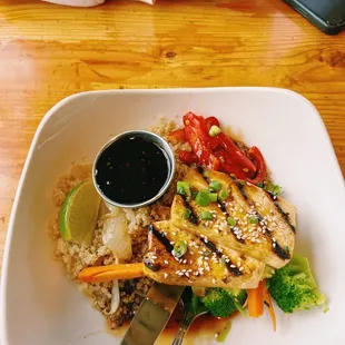Teriyaki Bowl with Grilled Tofu