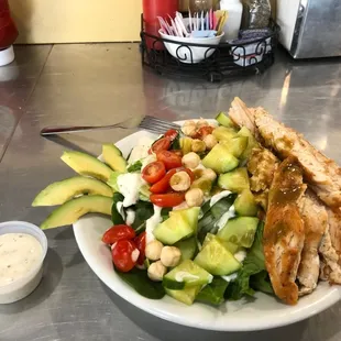 Chop Salad was able to customize a salad here.