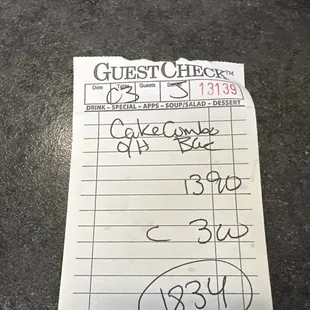 Usually when a server puts the check down that means he/ she is done attending to you.