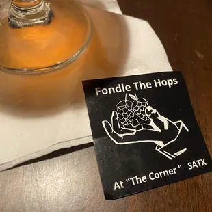 Sticker and a cream ale