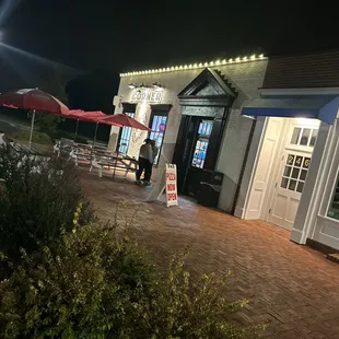 outside