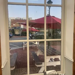 outside