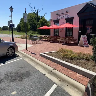 Outside