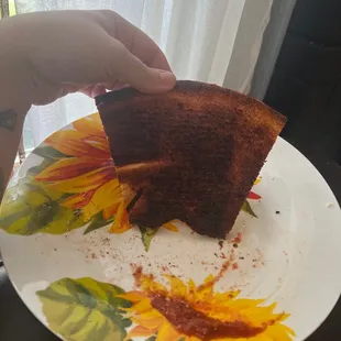 BURNT PIZZA!