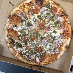 pizza, food