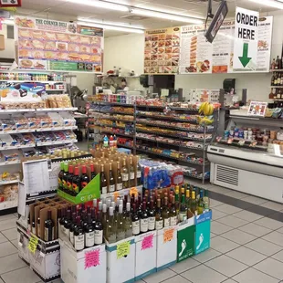 Interior with the deli counter in the back