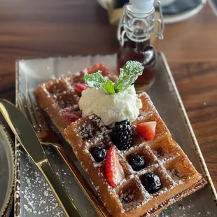 Belgian crispy waffles