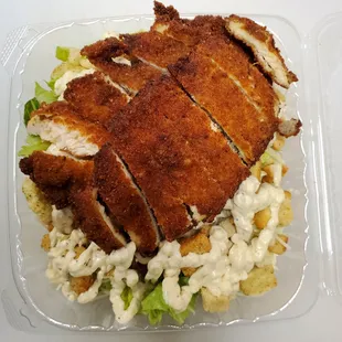 Cream Chops with salad