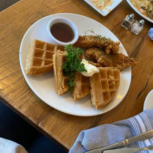 Chicken and Waffle Plate