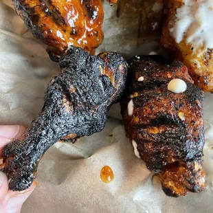 Some of the Char-buffed wings I got.