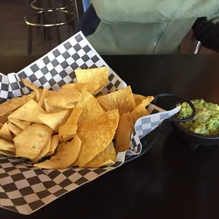 Corn Chips and Guacamole