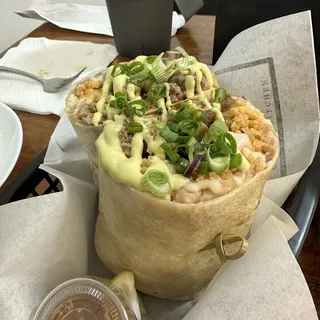 Surf and turf burrito