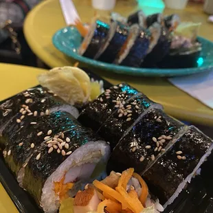 Tuna and corner kimbaps