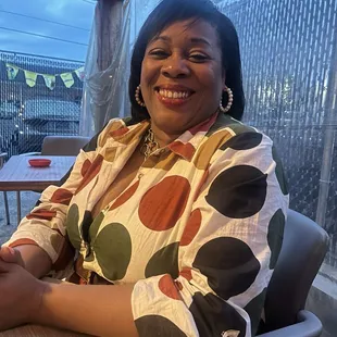 Just sharing a smile and having a great time.