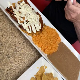 Enchilada platter