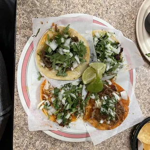 Birria beef Street Taco Birria chicken Street Taco Asada Street Taco Chorizo Street Taco