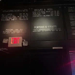 Beer Menu