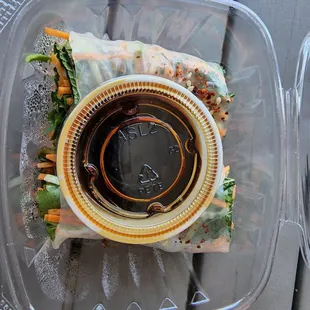 Summer rolls for this warm springy day.