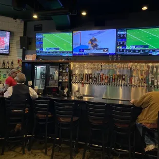 The bar area!