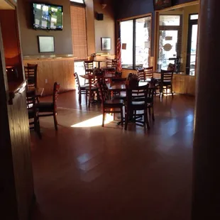 They have a pool table in the back too