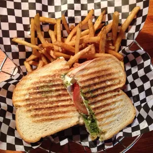 Pesto Tomato Basil Panini