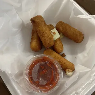 Brew Battered Mozzarella Sticks