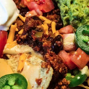 a plate of nachos