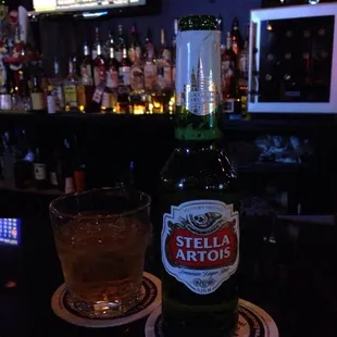 My once or twice a month indulgence. Tonight it&apos;s Angel&apos;s Envy &amp; a Stella