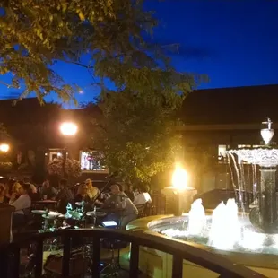 Out on the patio.