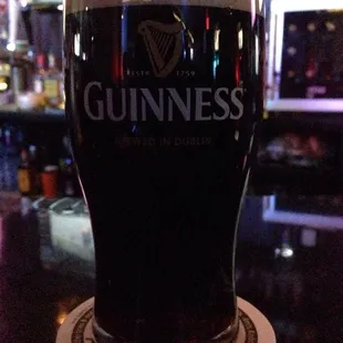 After an Irish play, you stop and have a Guinness, by golly!