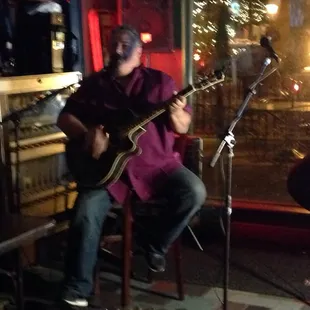 Kevin Fox. Singer. Songwriter. Organizer of tonight&apos;s Charilottery event. Thank you, Kevin.