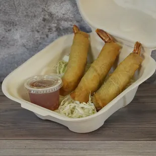 SHRIMPLY IRRESISTABLE ROLL A delectable roll with a #fresh #shrimp wrapped in an aromatic basil and a #crispy wrap.