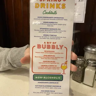 2024 Spring drink specials