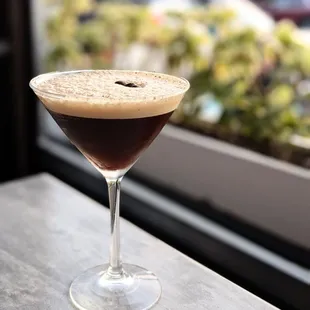 Espresso Martini  Make sure you check your bill. The pricing is $2 more than what is listed on the menu
