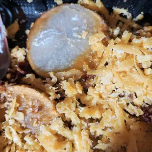 This is what it looks like underneath the top layer of potato pieces