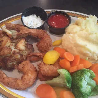 Crab Cake & Fried Shrimp