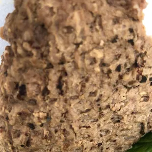 Barely warmed frozen spongy burger patty.