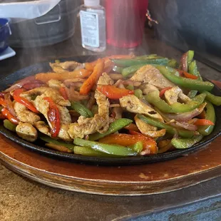 Chicken fajitas