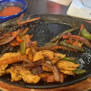 Chicken Fajitas.