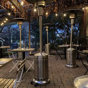 Covered and heated outdoor dining space (February 2022)