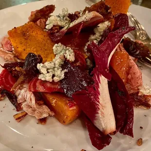 Winter squash and beet salad