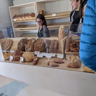 people standing in front of the counter