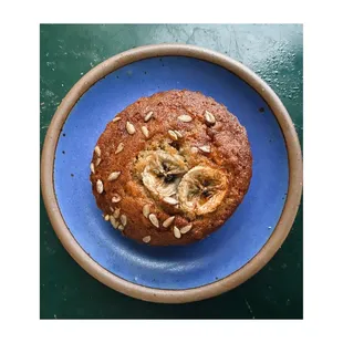 Spiced Banana Bread (GF) - a delicious banana bread, with sunflower seeds and real ginger, made from oat flour &amp; brown rice flour.