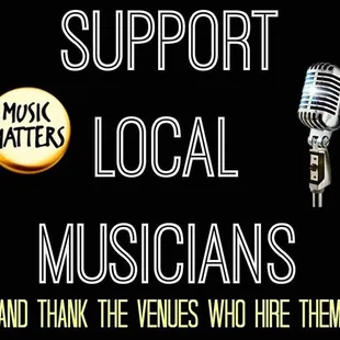 support local musicians and think the news who hide them