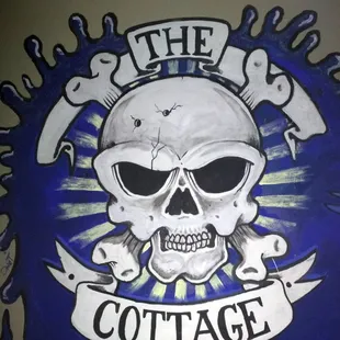 Logo and wall-art at The Cottage