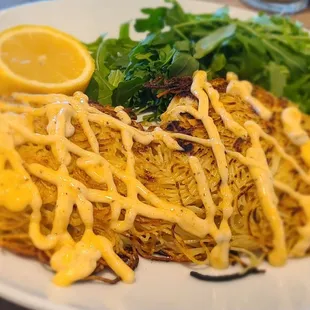 Capellini Crab Cakes