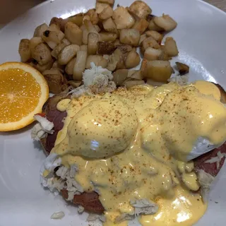 Crab and Prosciutto Benedict